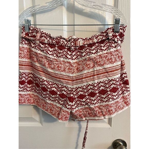 LOFT Cotton Shorts. Size 8. Red and White. - Picture 5 of 5